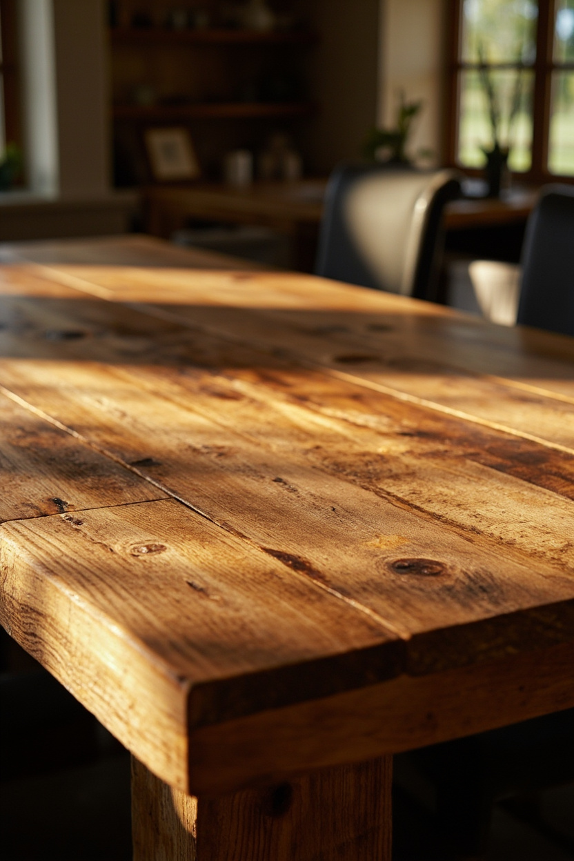 Rustic Timber Tables: Choosing the Right Grain for an Earthy Dining Space - Earthy Cottage Home Decor