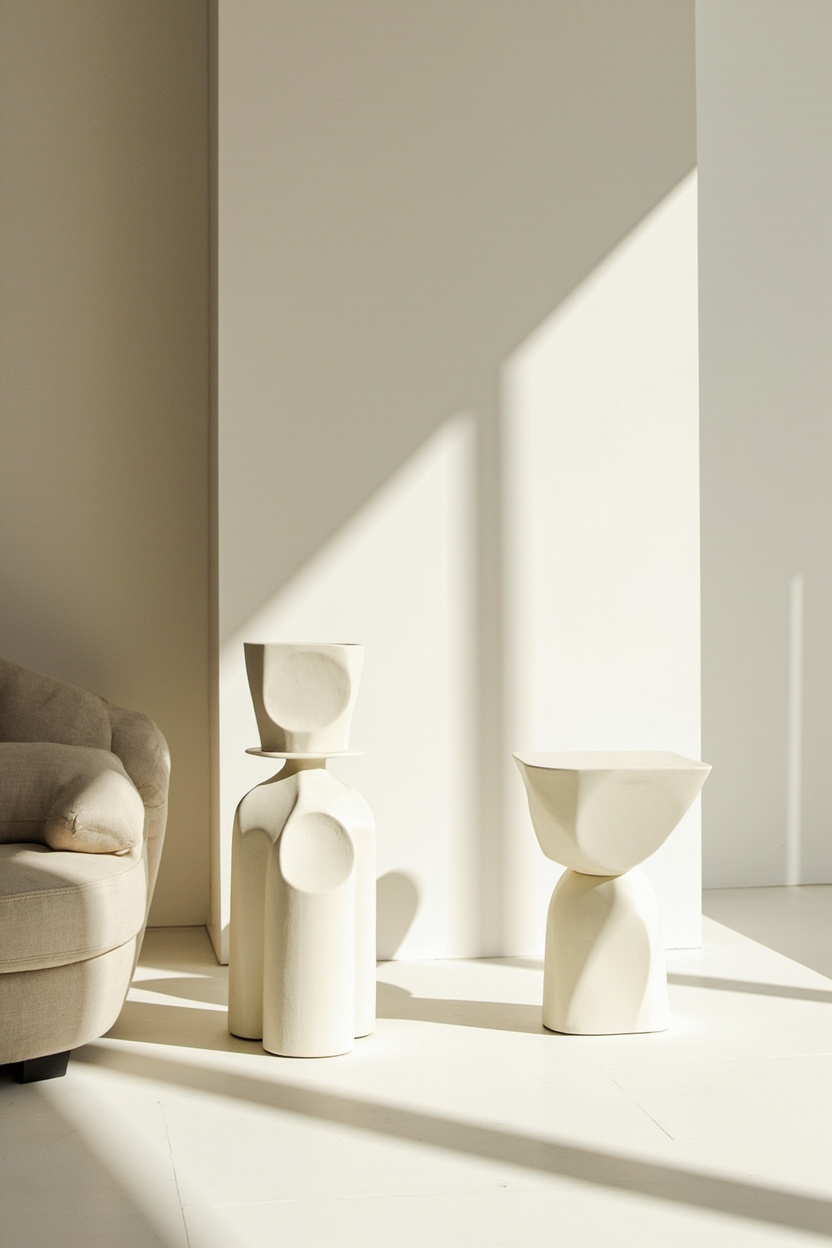 Sculptural Simplicity - Minimalist Home Decor