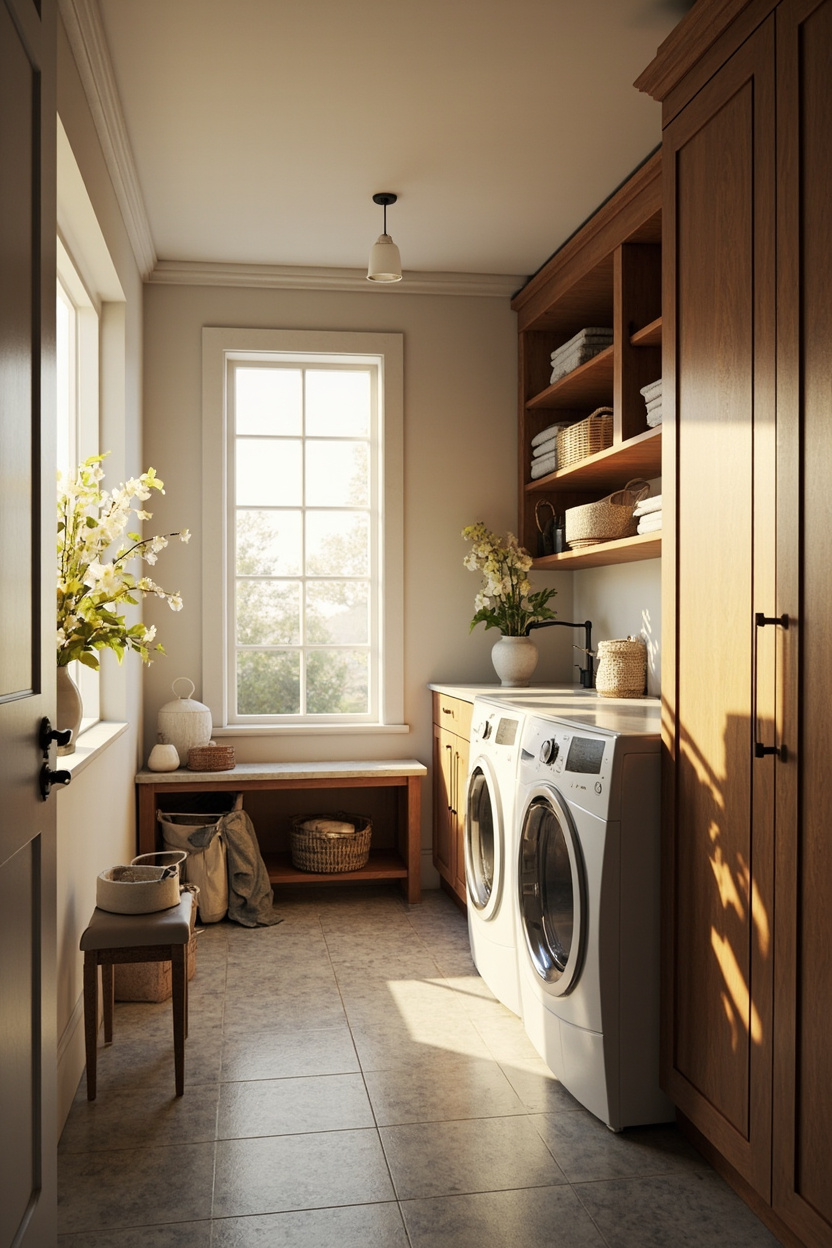 Second-Floor Laundry Room Advantages