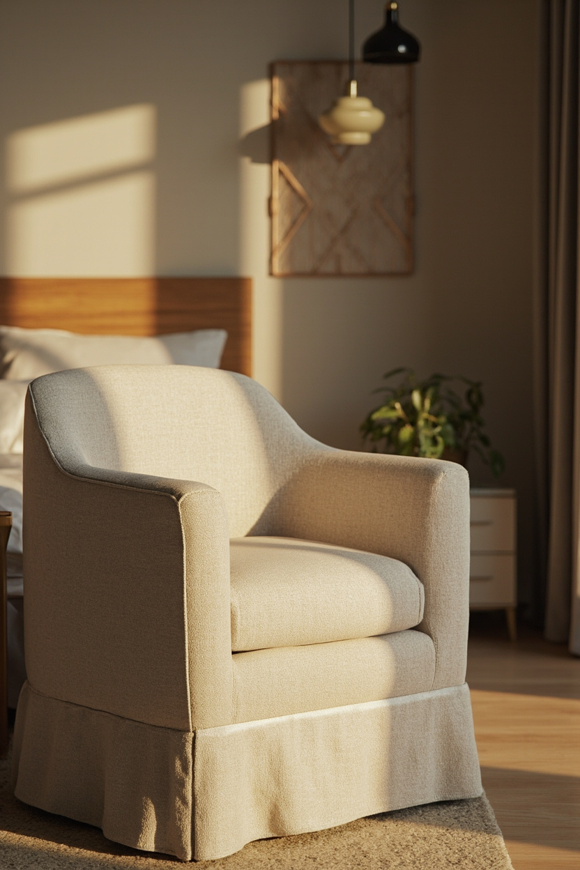 Skirted Accent Chair