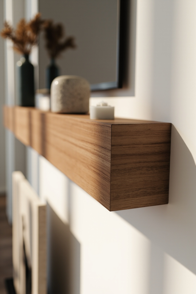 Slim Floating Mantel