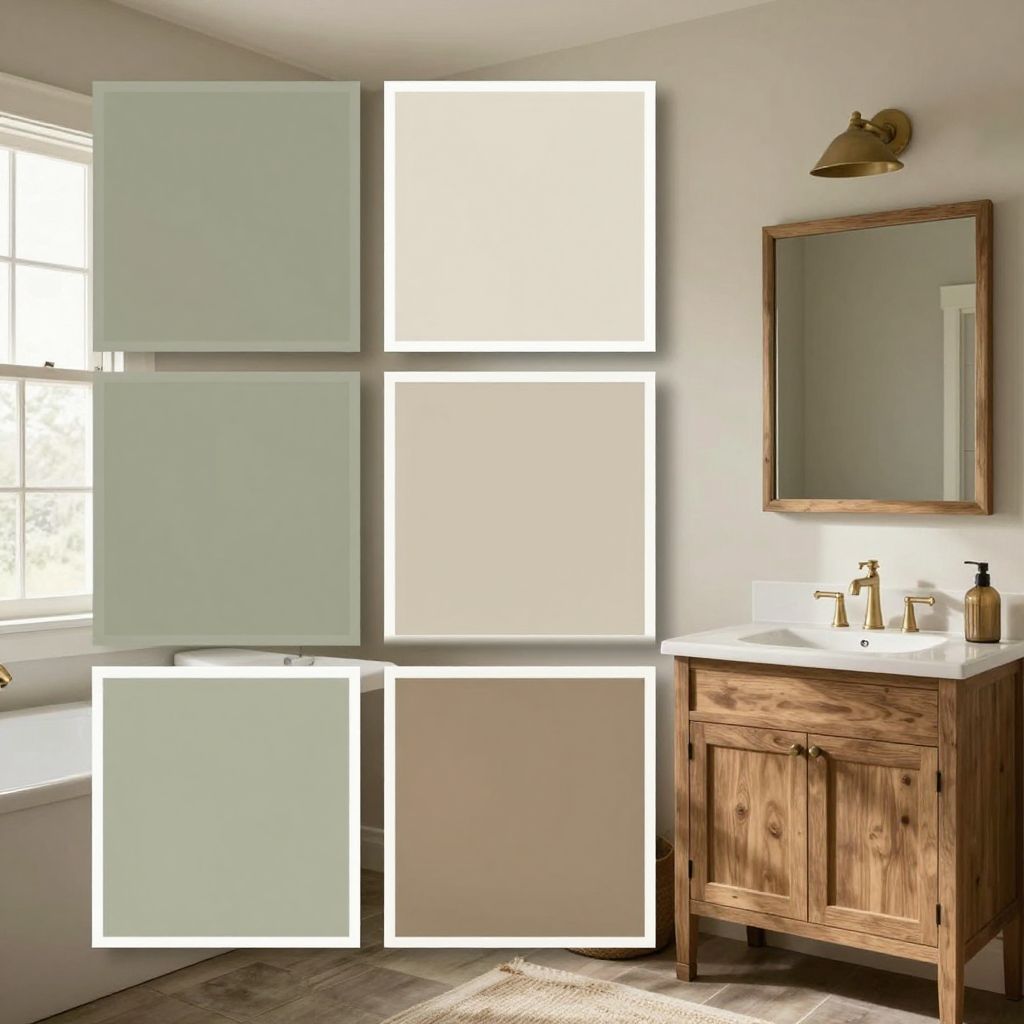 Subtle Farmhouse Color Palettes: From Soft Sage to Warm Neutrals - Farmhouse Bathroom