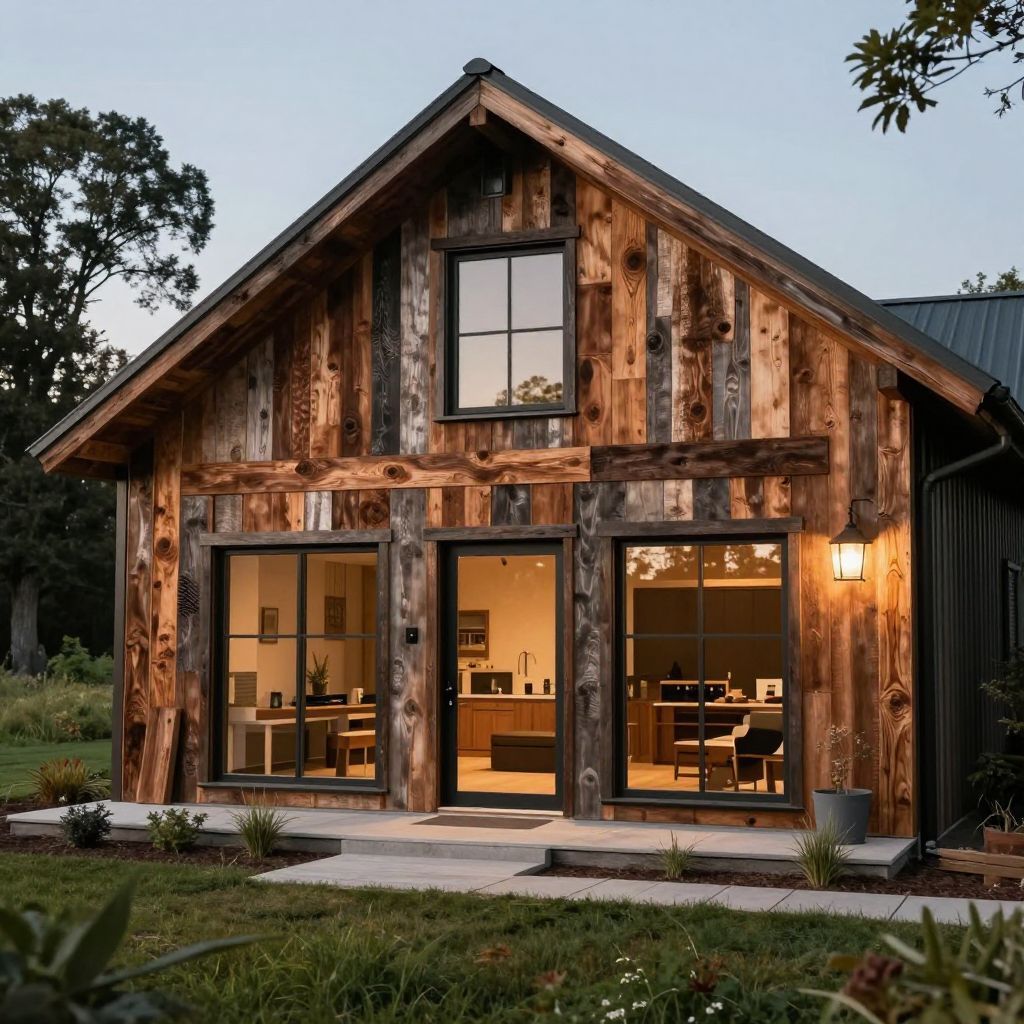 Sustainable Farmhouse: Reclaimed Materials and Energy-Smart Upgrades - Farmhouse Exterior
