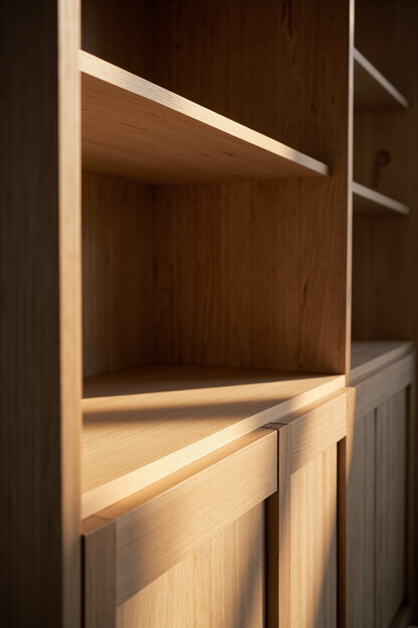 Tall Built-In Display Cabinets