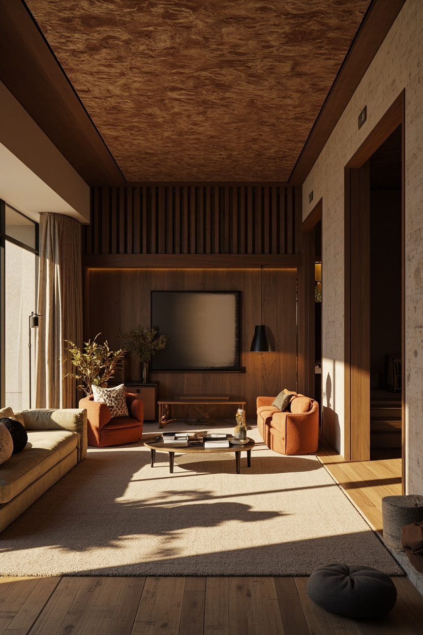 Textured Ceilings Add Visual Interest