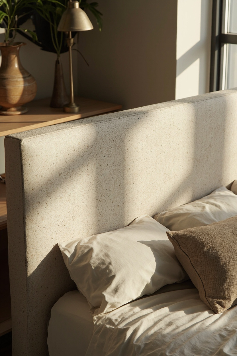 Textured Plaster Headboard Finishes