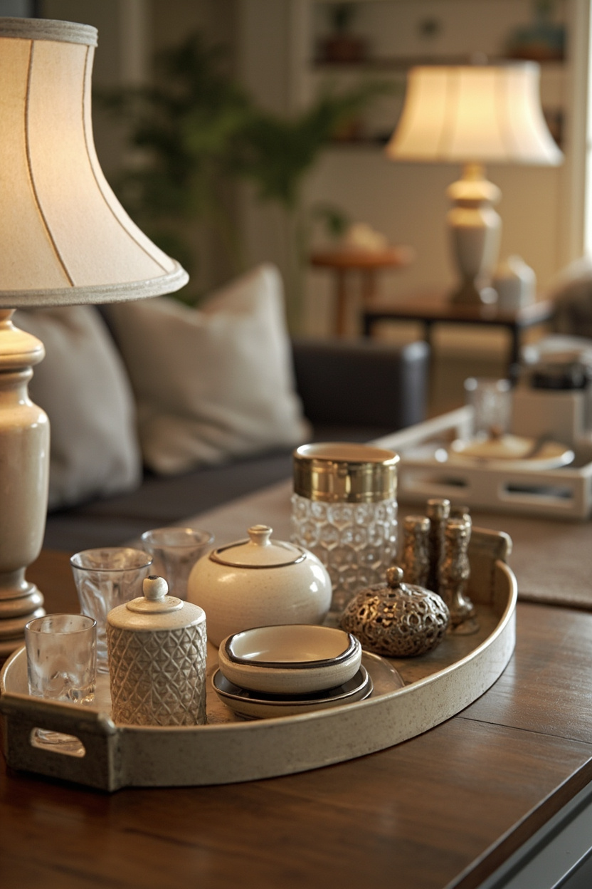 Use a tray to corral small items