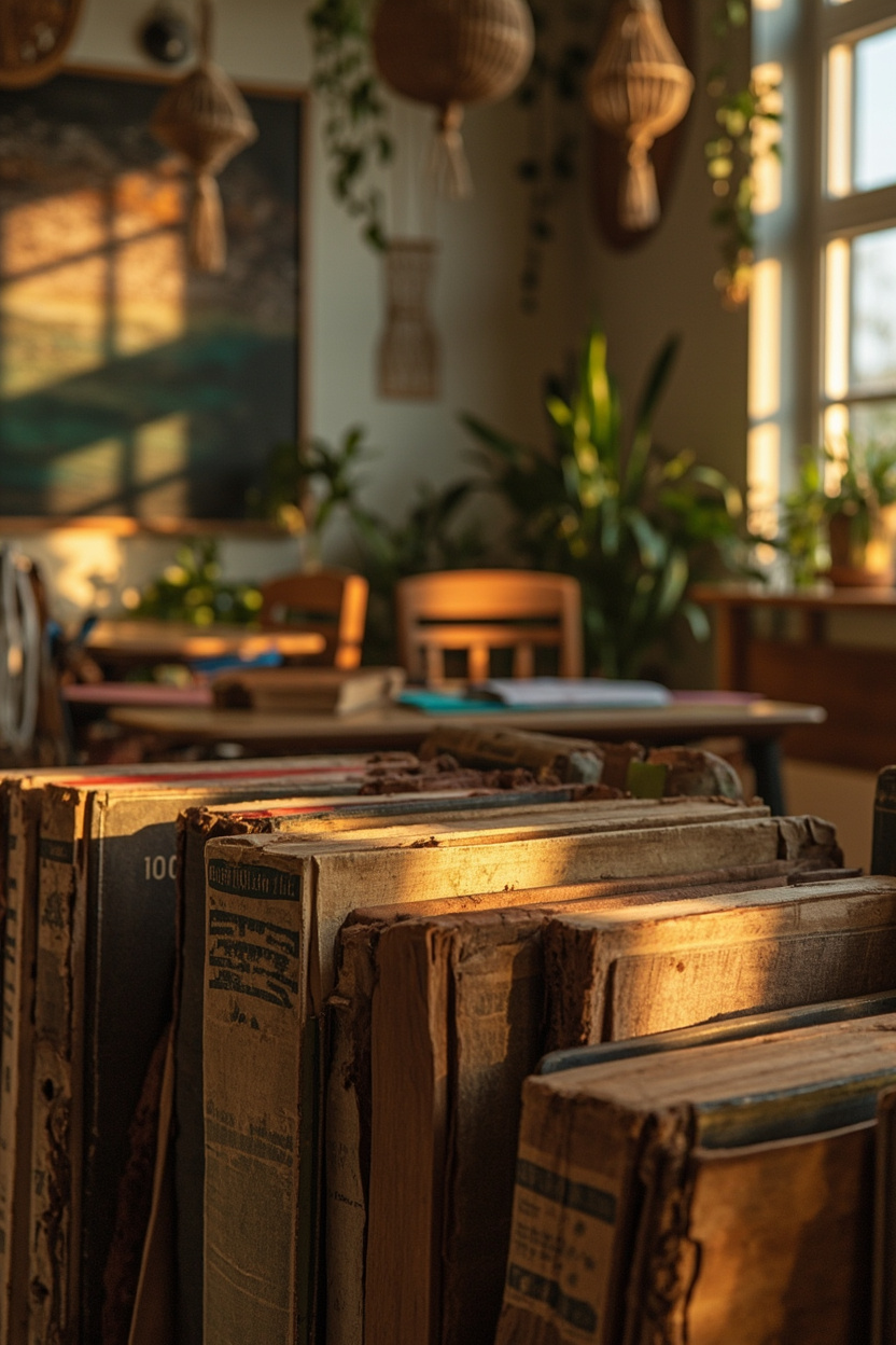 Vintage Book Displays