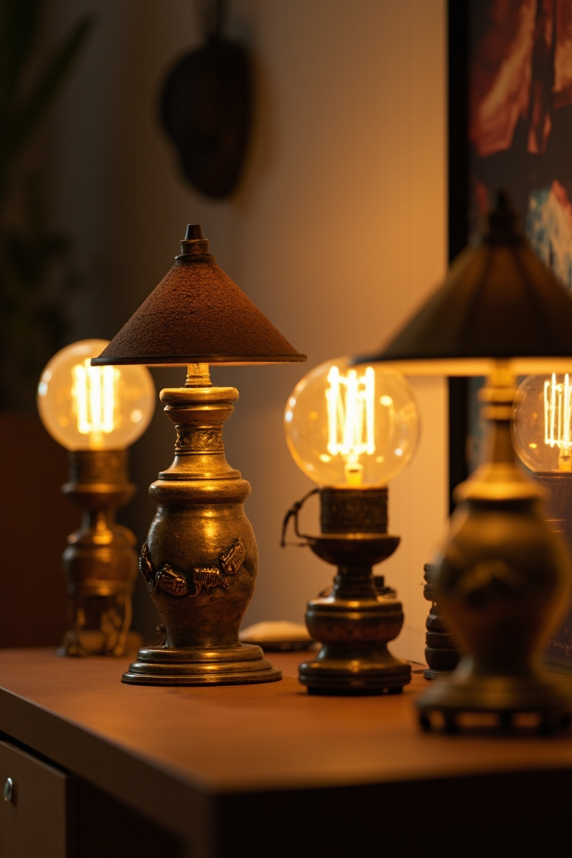 Vintage Brass Lamps