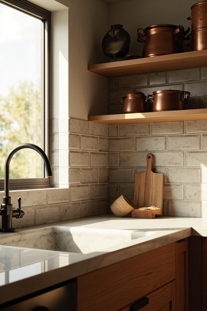 Wainscot-Style Farmhouse Backsplash