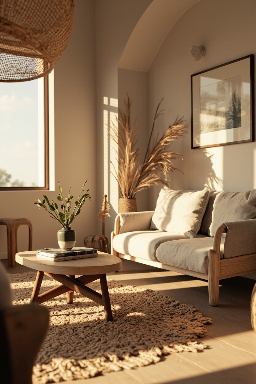 Warm Neutrals for Calming Boho Spaces