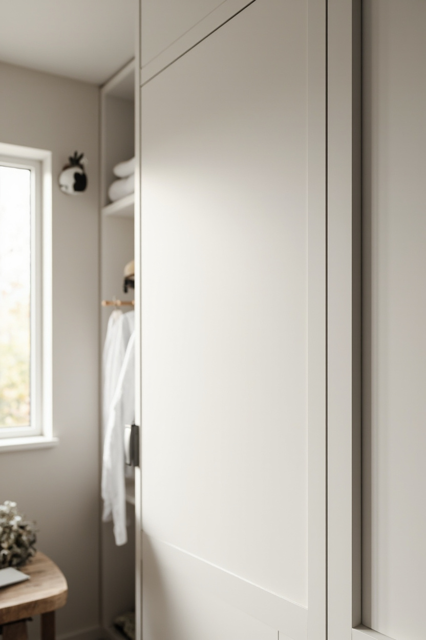 White Mudroom Wall Cabinet