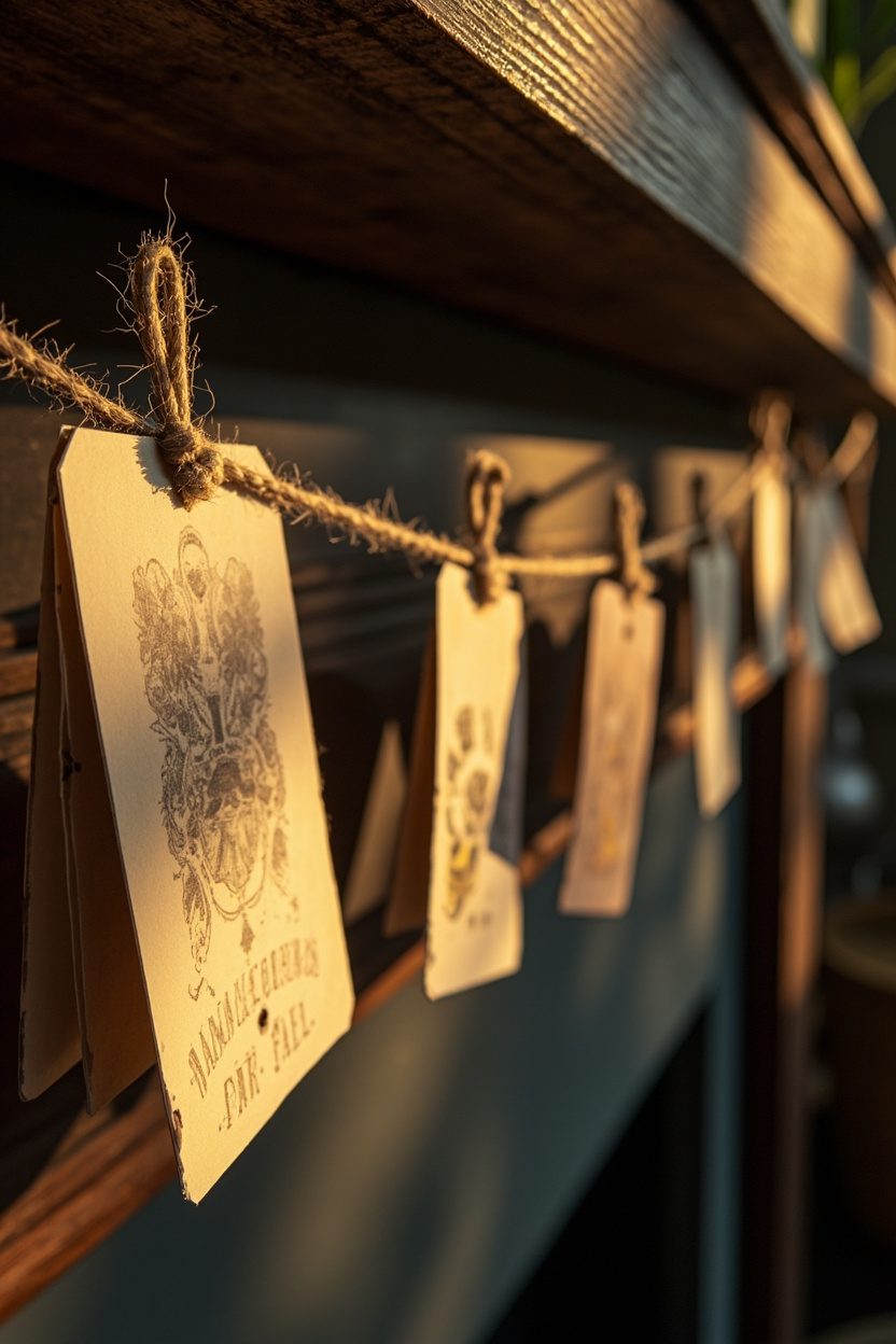 Antique Card Garlands