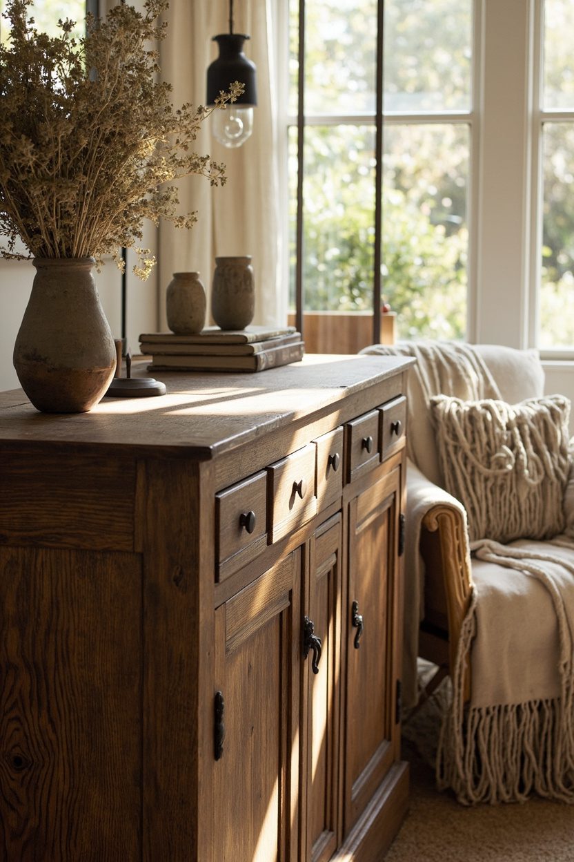 Antique Wooden Pieces as Anchors