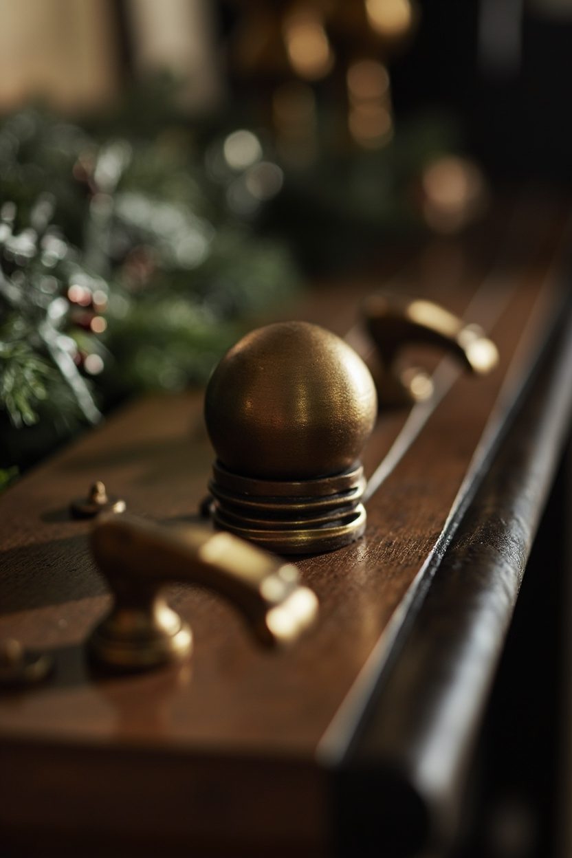 Brass Mantel Accents