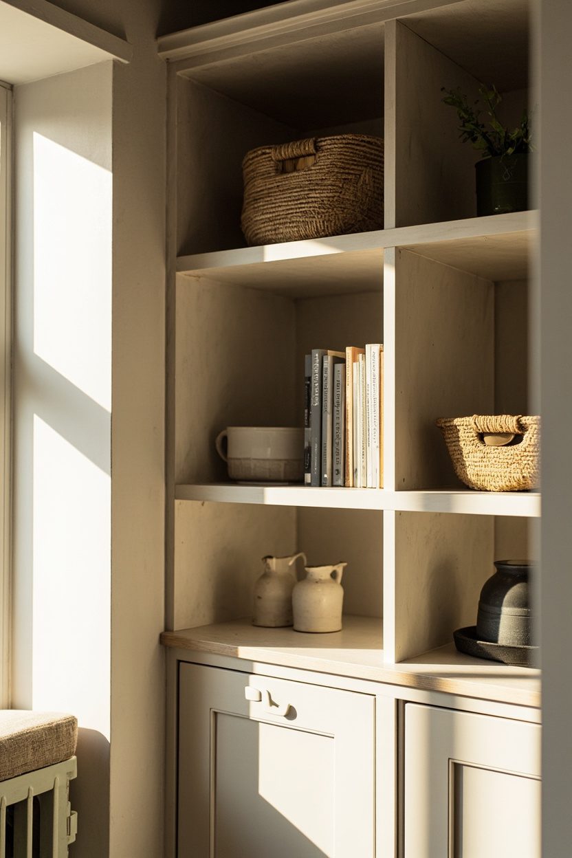 Built-In Display Shelves