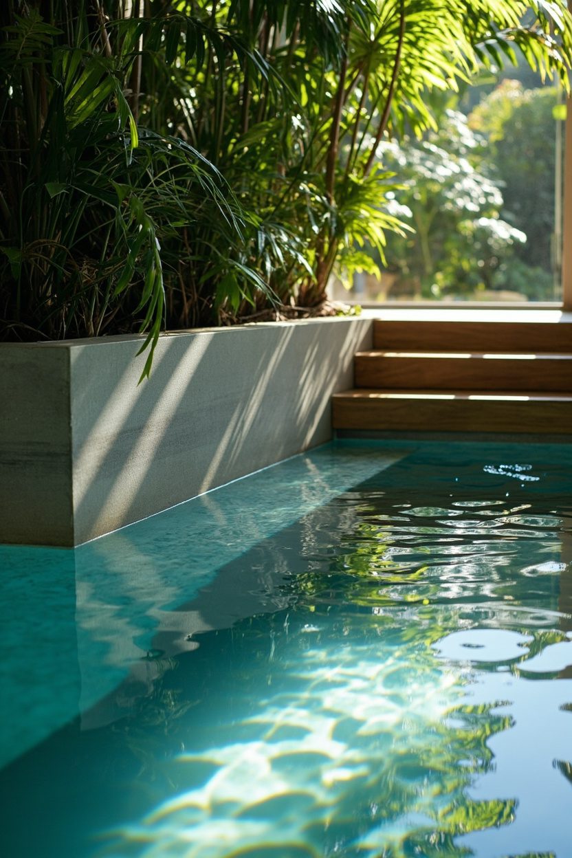 Built-In Planters for Natural Screening