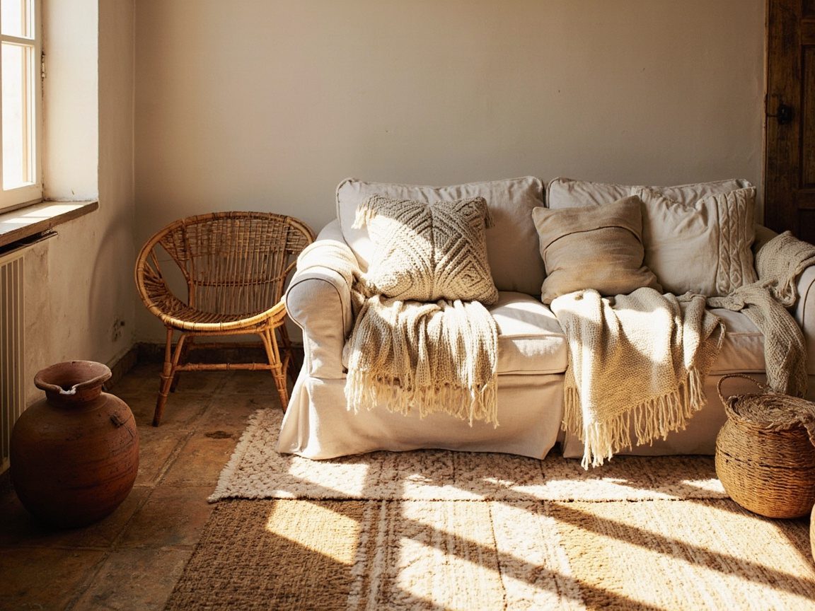 Choosing Textures: Rugs, Throws, and Natural Fibers