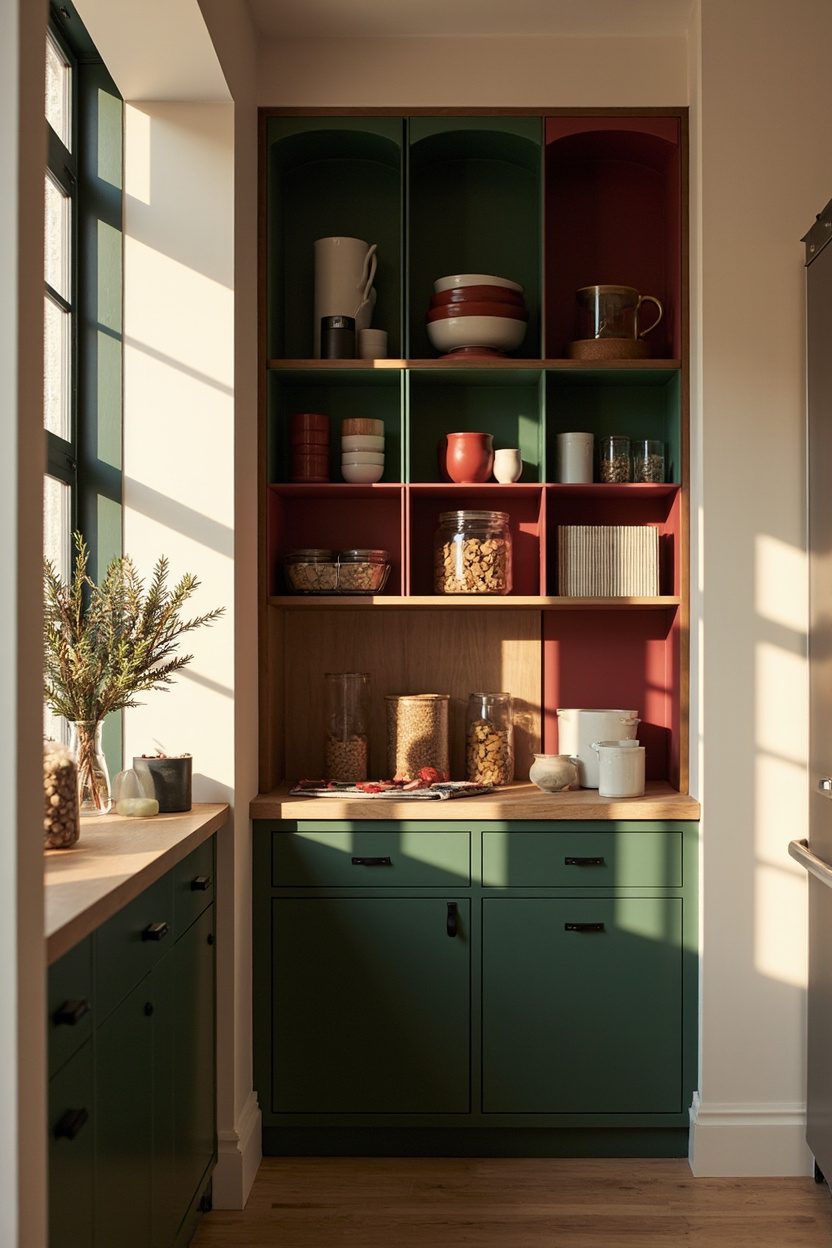 Color-Pocket Pantry Displays