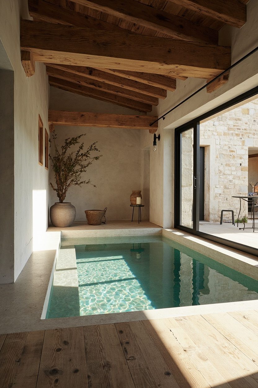 Compact Luxury: Farmhouse Plunge Pools