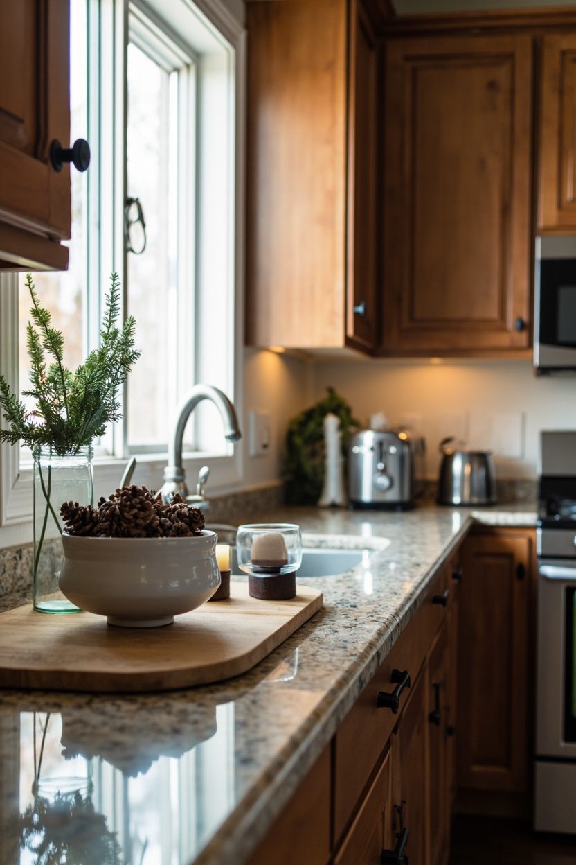 Cozy Seasonal Countertop Styling