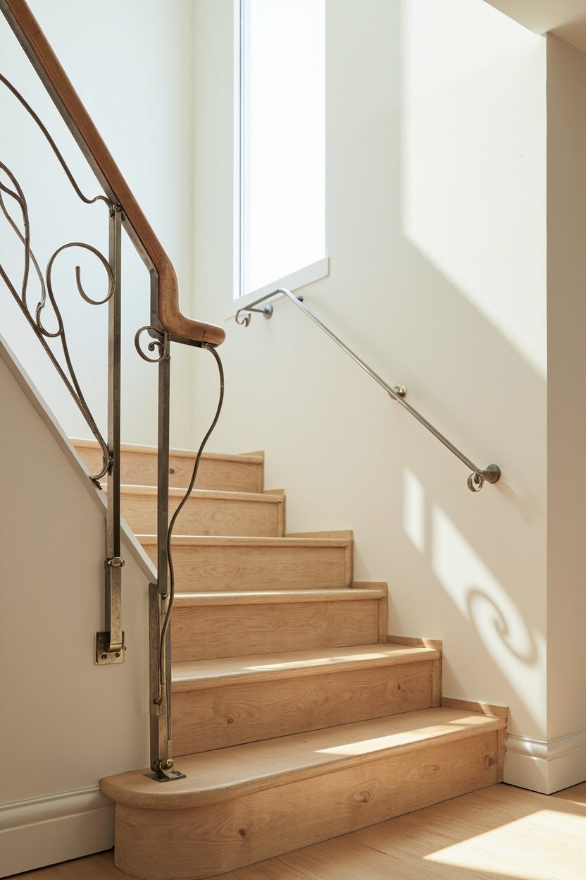 Custom Railings with Sculptural Finishes