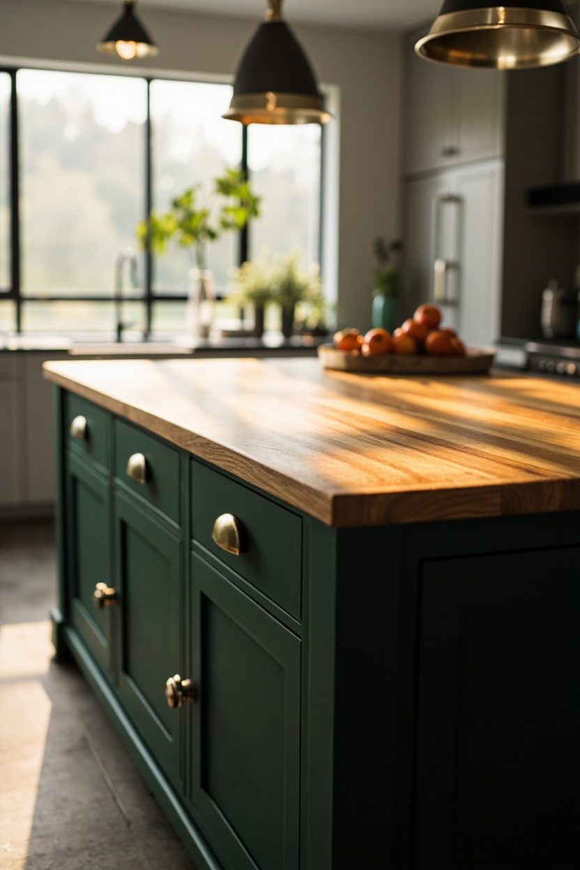 Deep Green Butcherblock