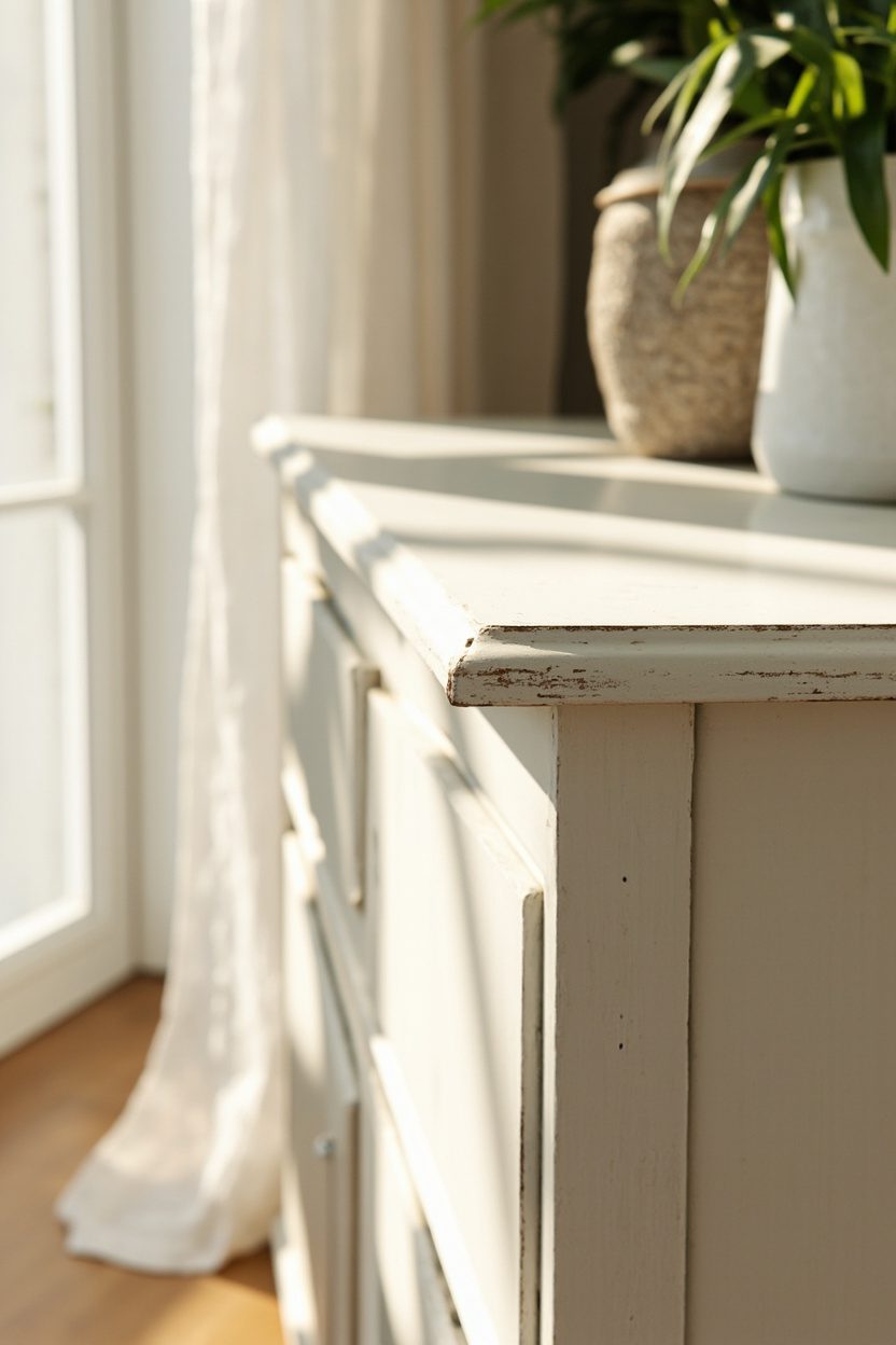 Distressed White Furniture