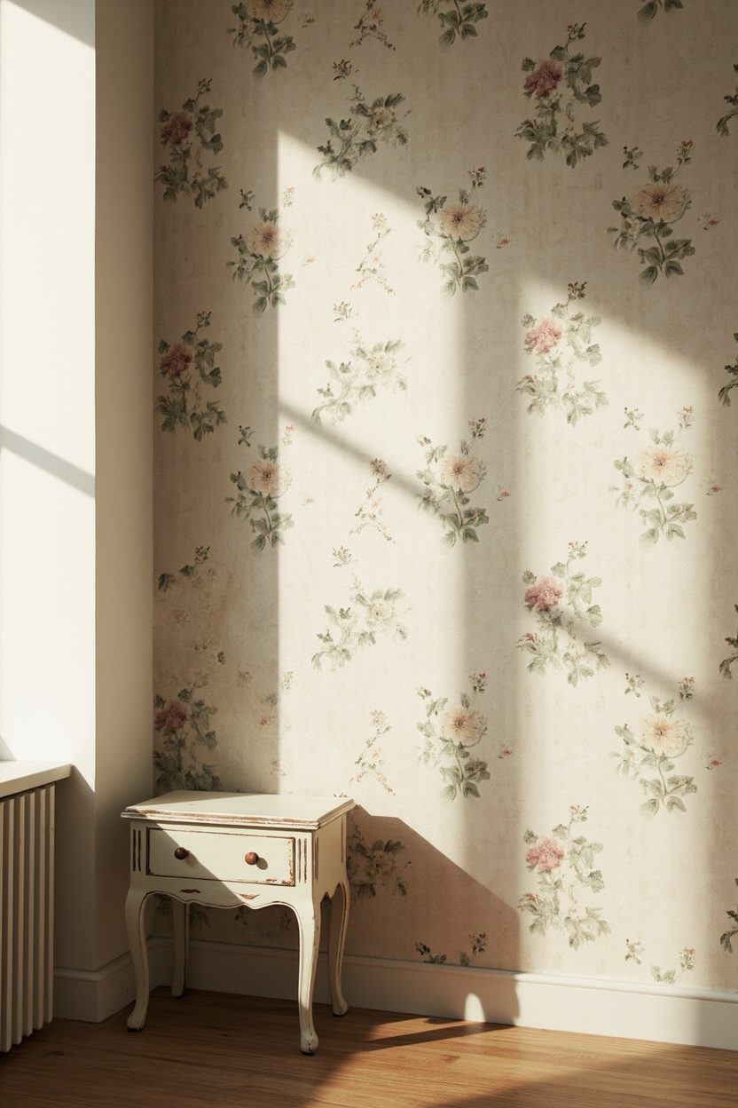 Faded Floral Wallpapers