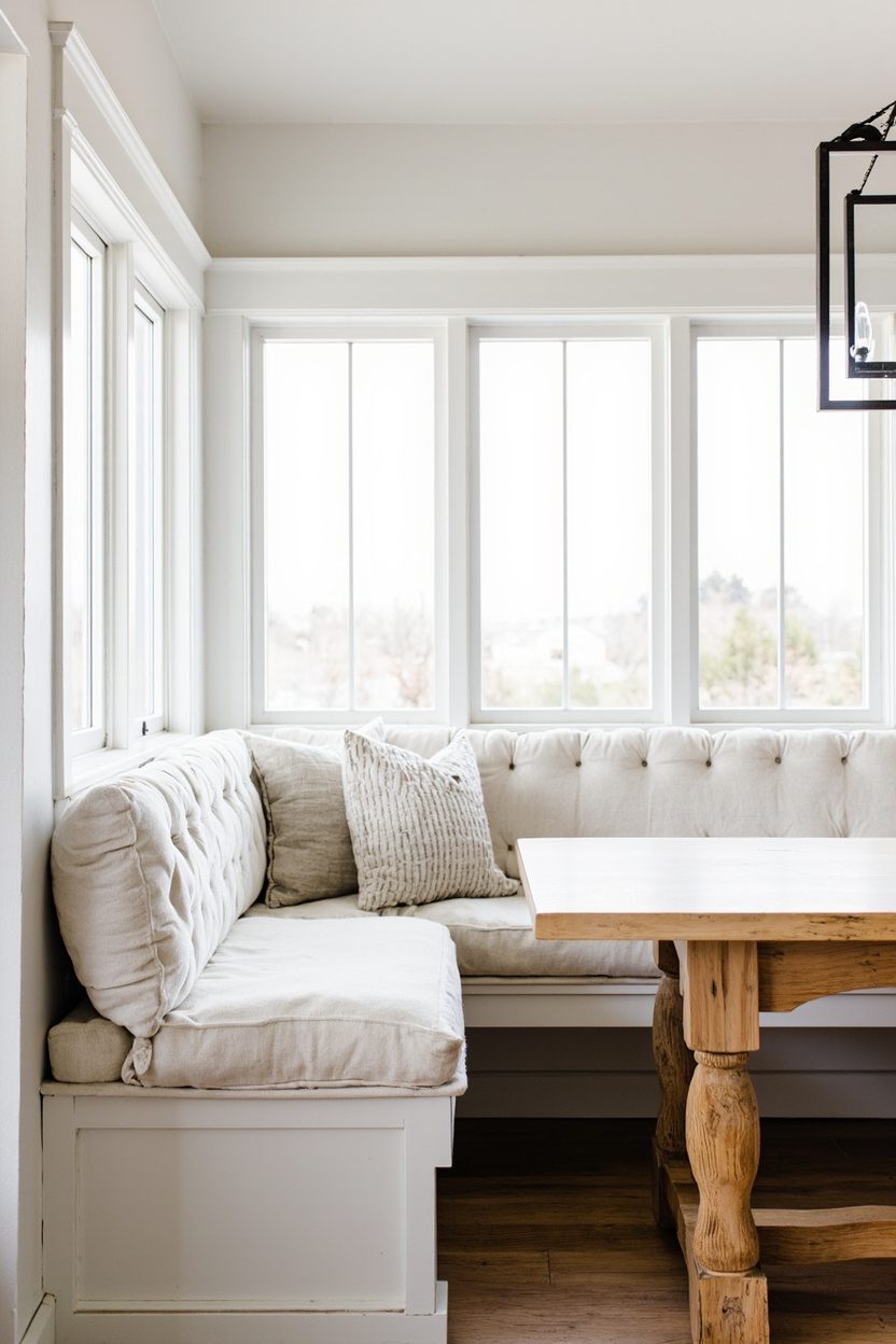 Farmhouse Breakfast Nook Bench Seating Ideas