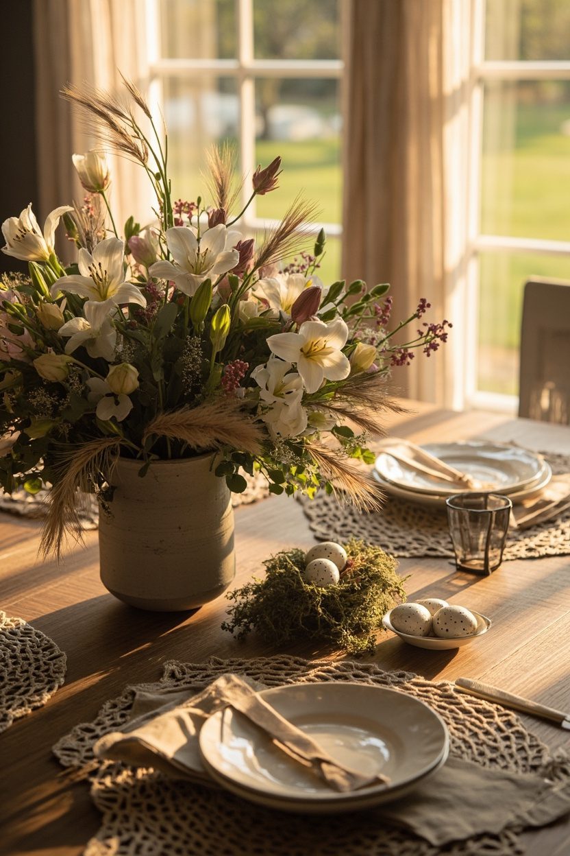 Farmhouse Meets Boho Table Settings