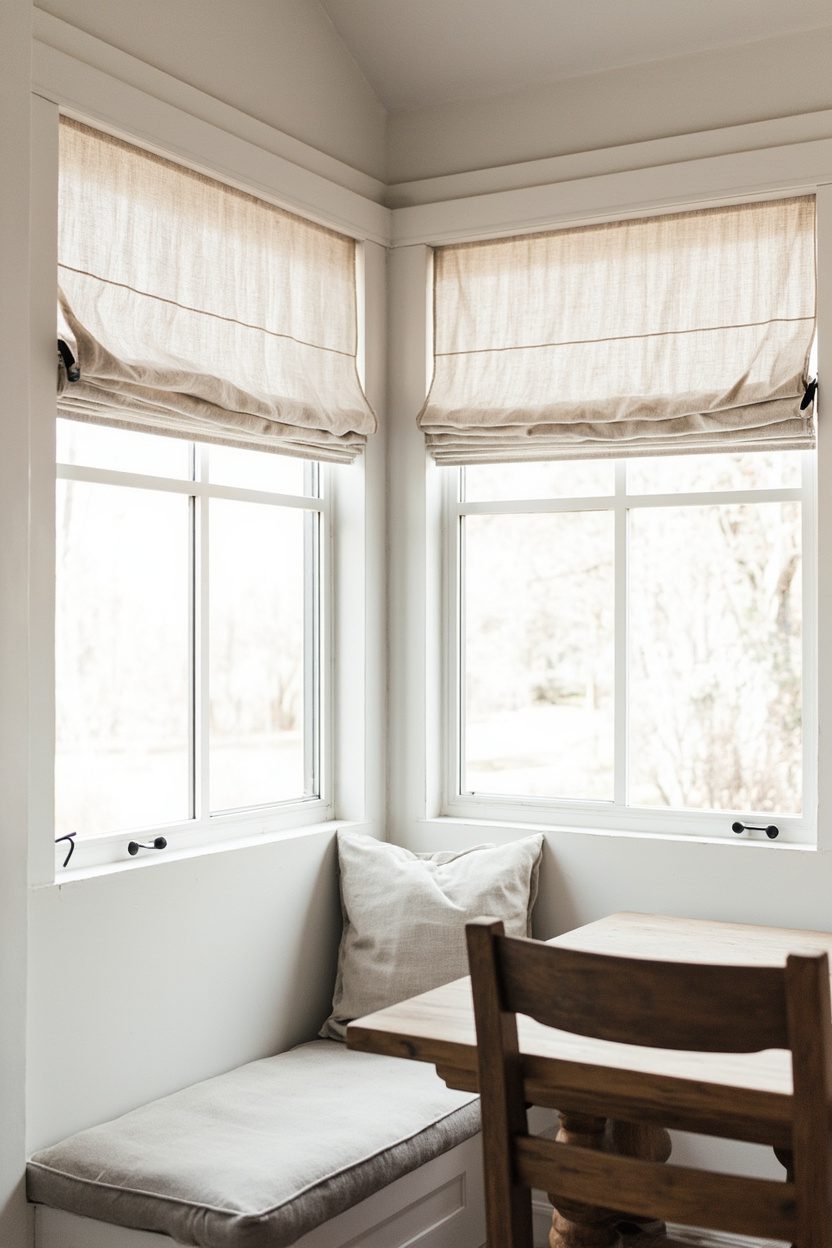 Farmhouse Window Treatments and Shades