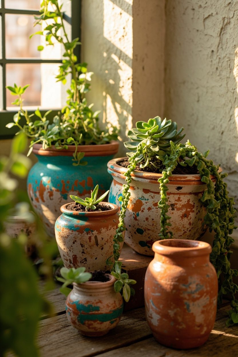 Hand-Painted Ceramic Pot Collections