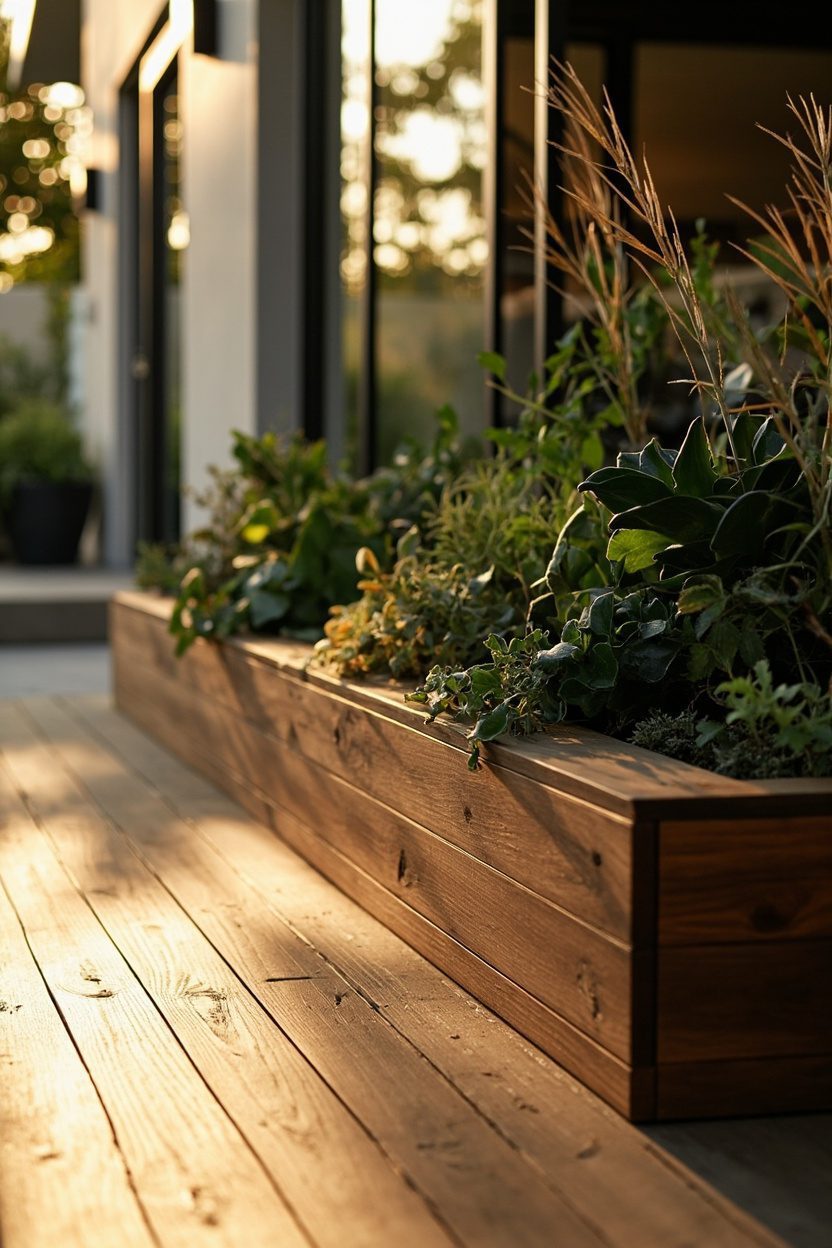 Integrated Planter Benches