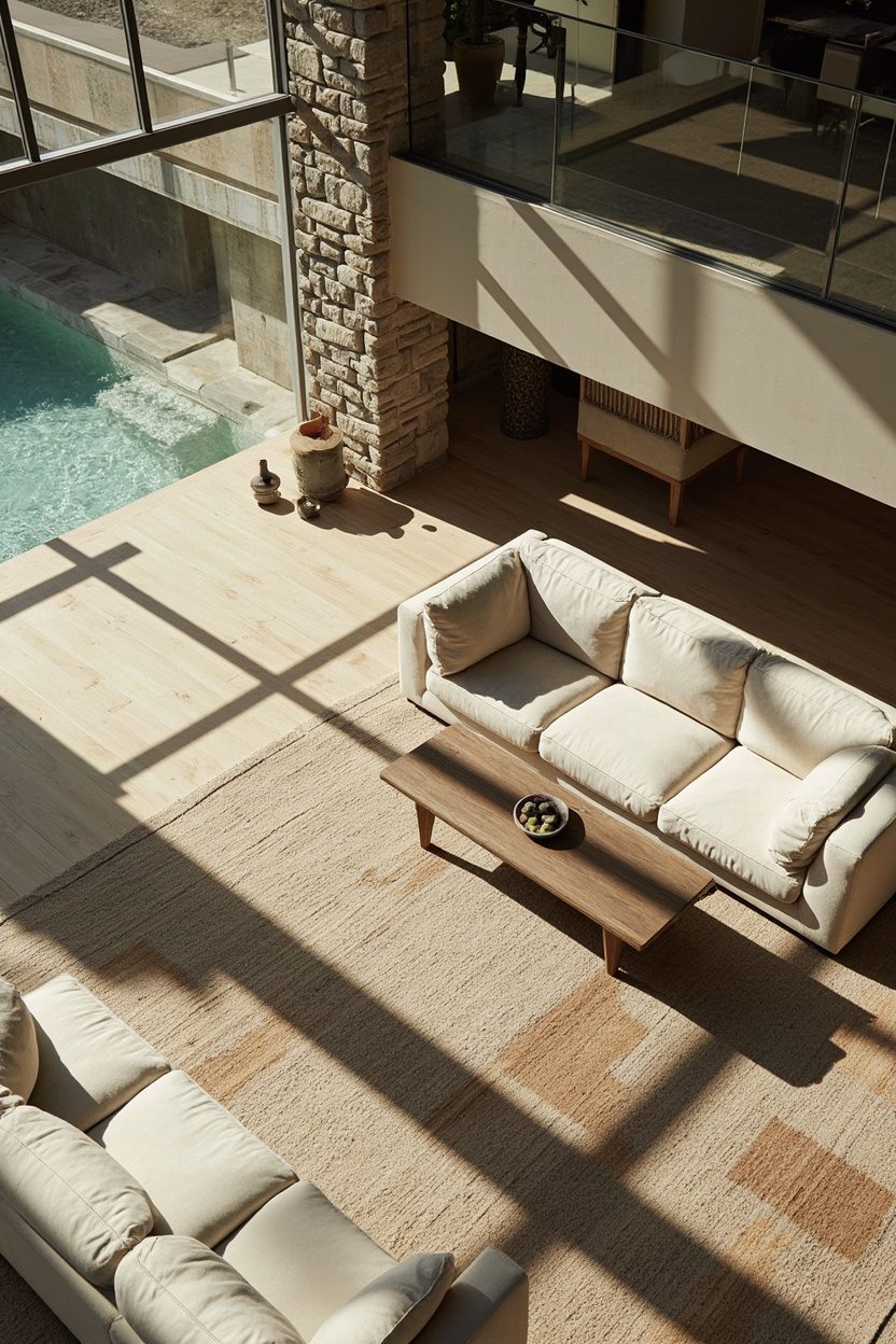 Integrated Sun Ledges and Seating