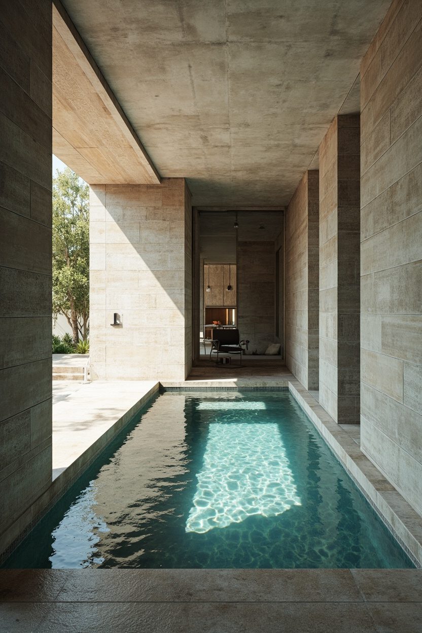L-Shaped Plunge Pools for Tight Corners