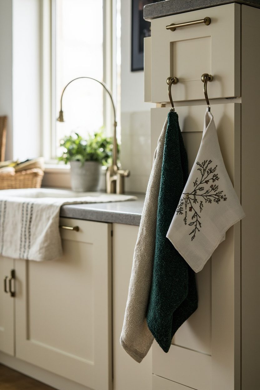 Layered Holiday Kitchen Textiles