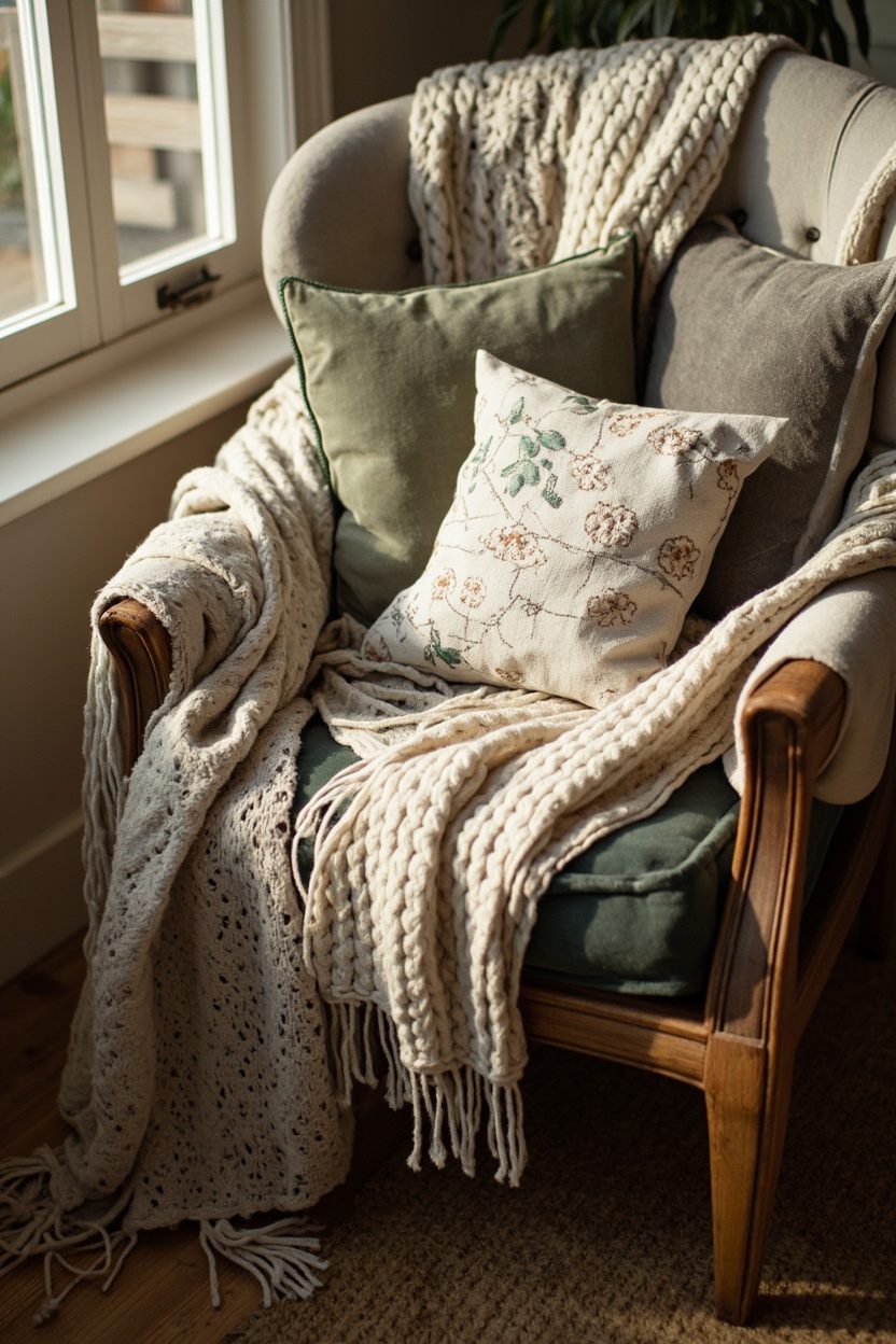 Layered Textiles for Cozy Corners
