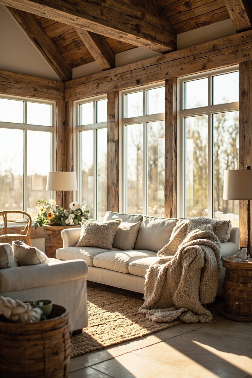 Layered Textures for Cozy Sunrooms