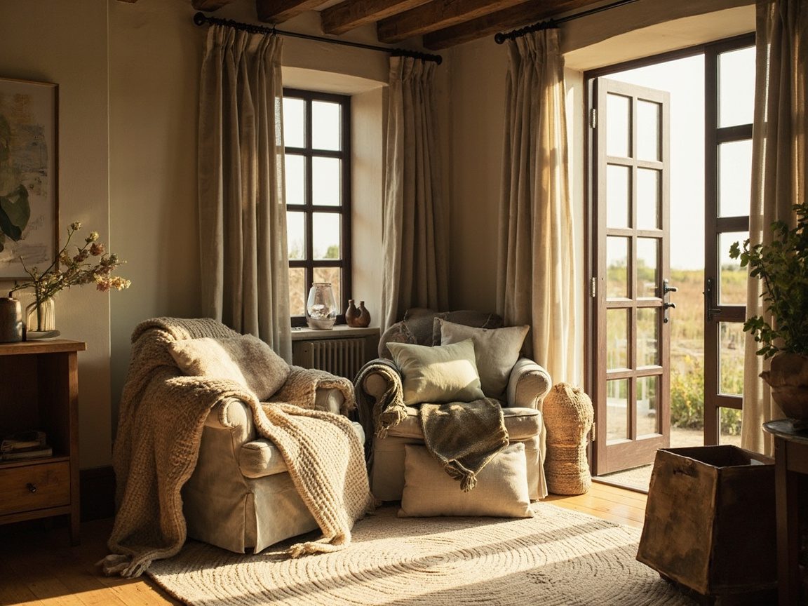 Layering Textiles for Warm, Cozy Interiors