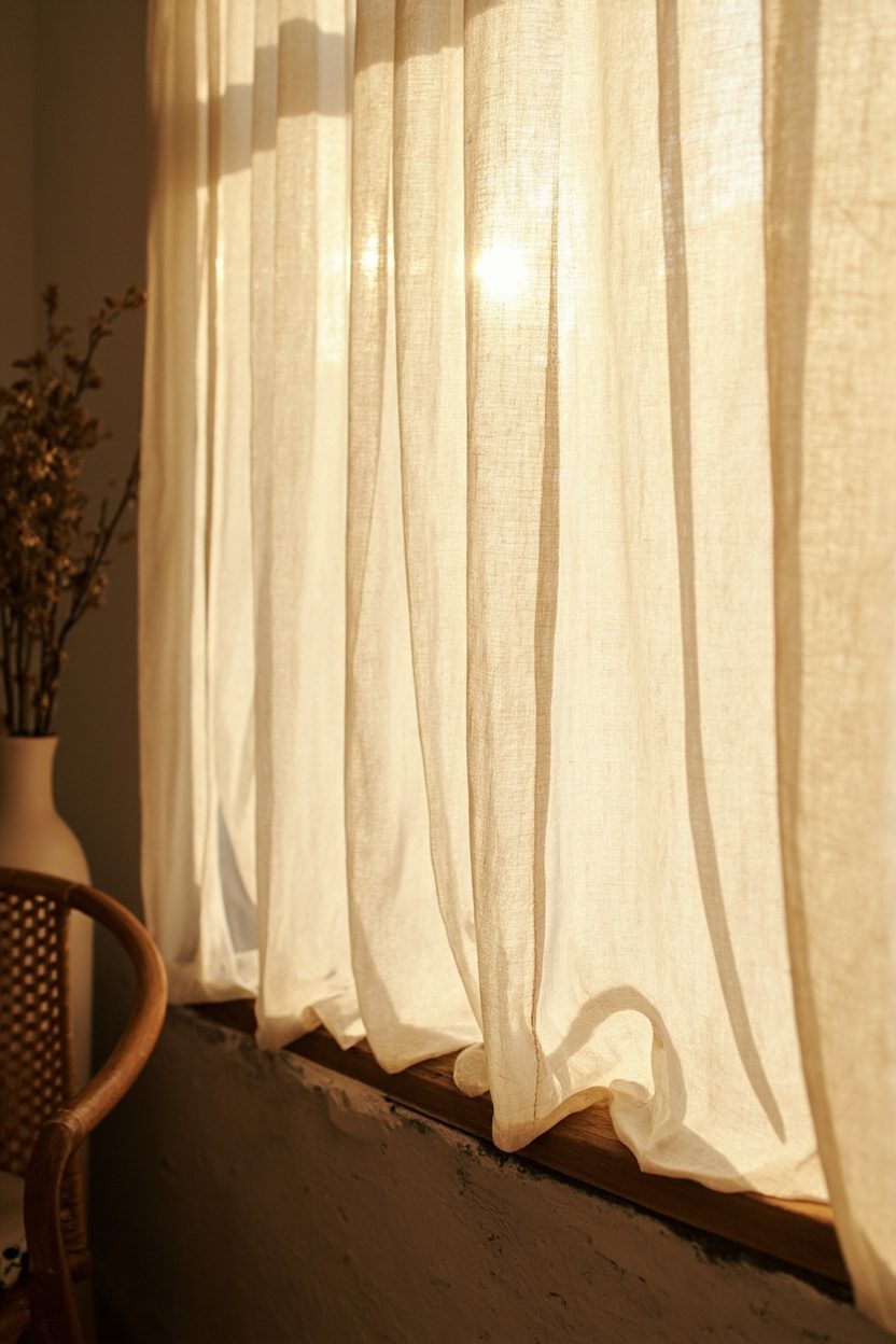 Light Linen Curtains for Airiness