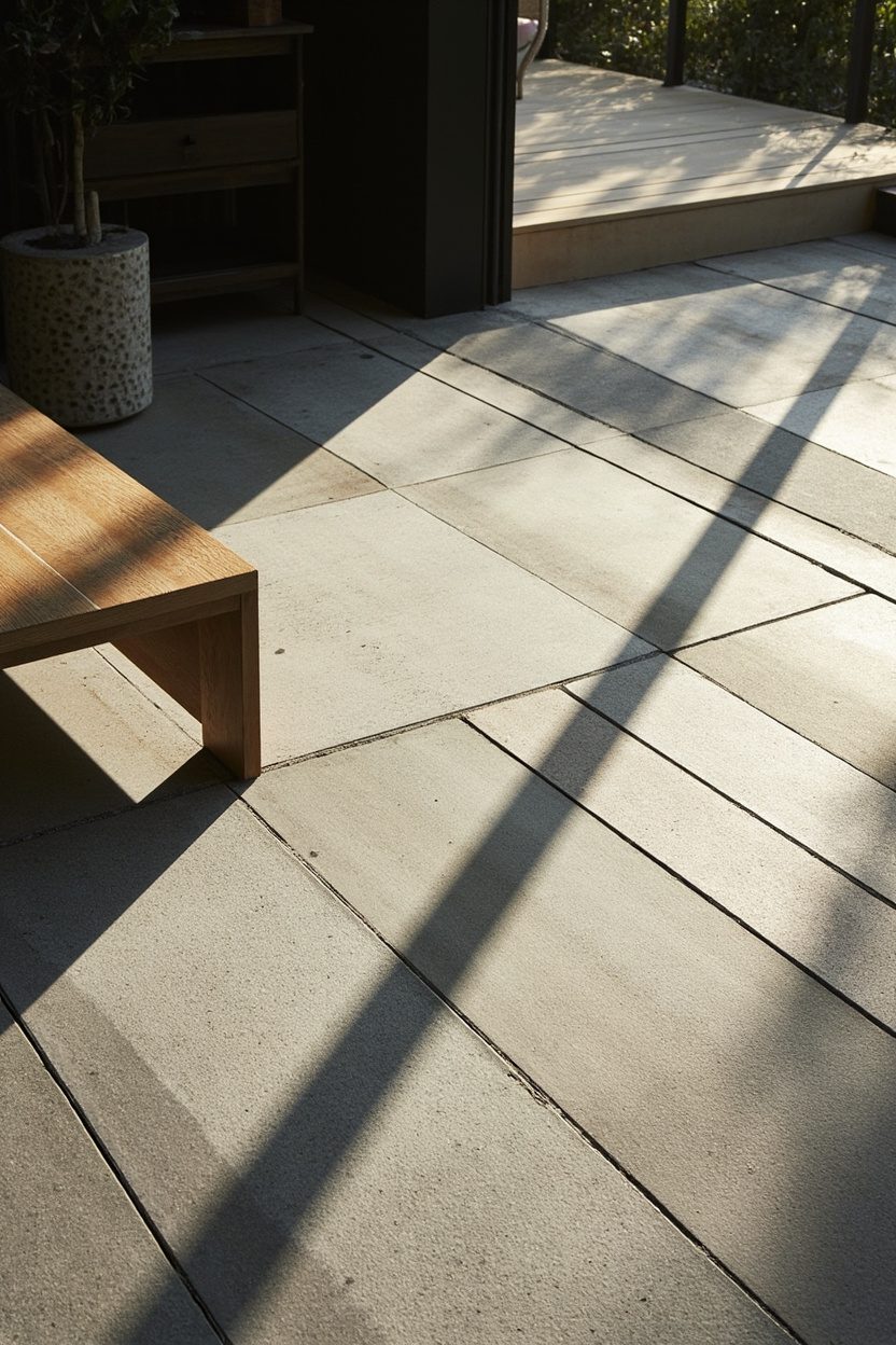 Linear Grouted Pavers