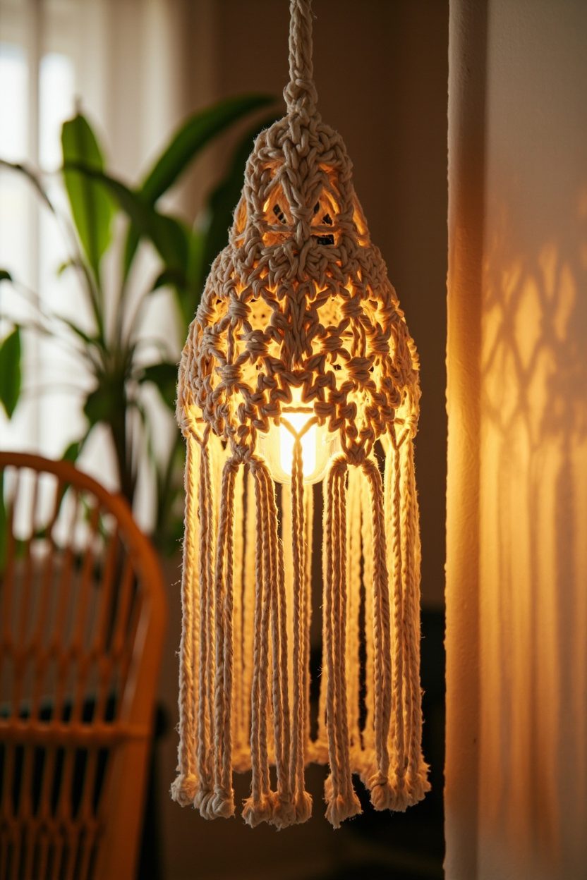 Macramé Lamp Shades