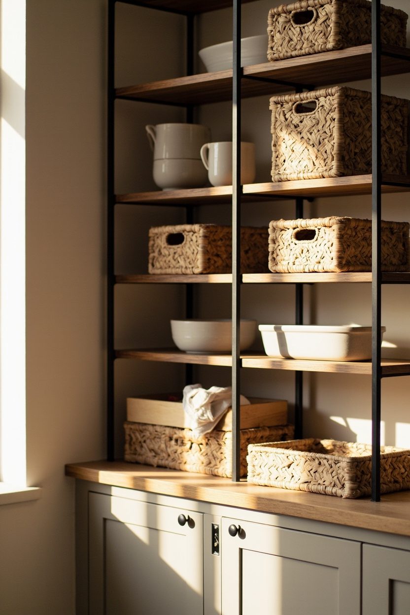 Mixed-Material Shelving