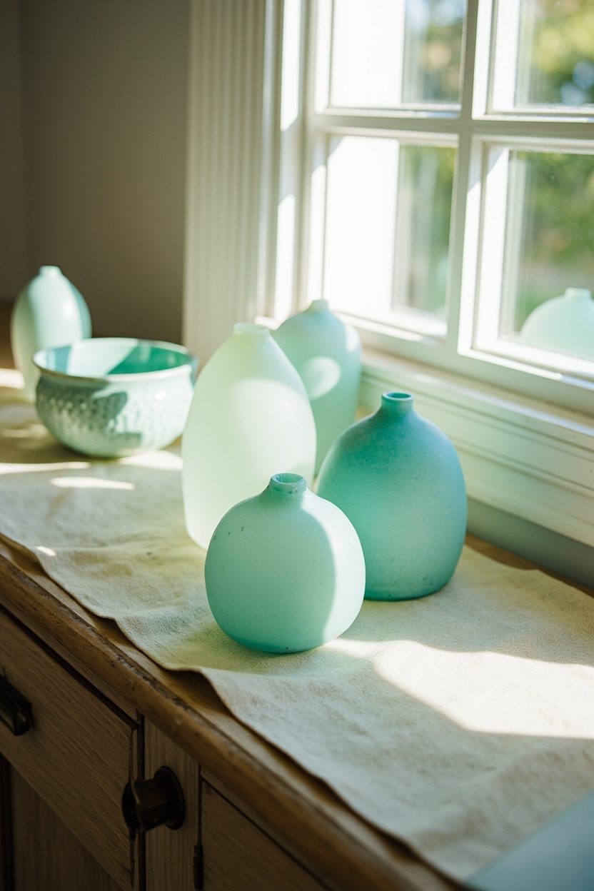 Muted Sea Glass Accents