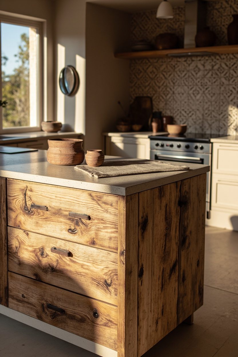 Reclaimed Wood Island