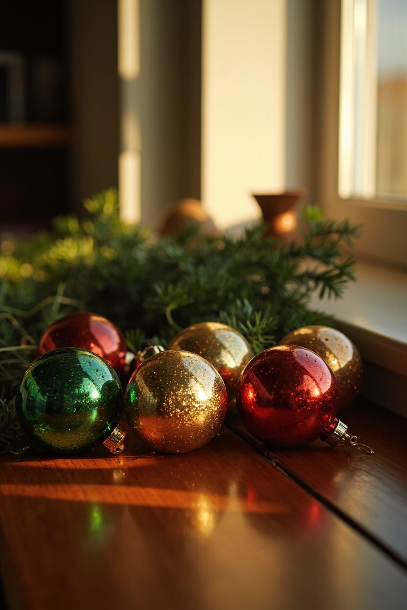 Retro Glass Ornaments