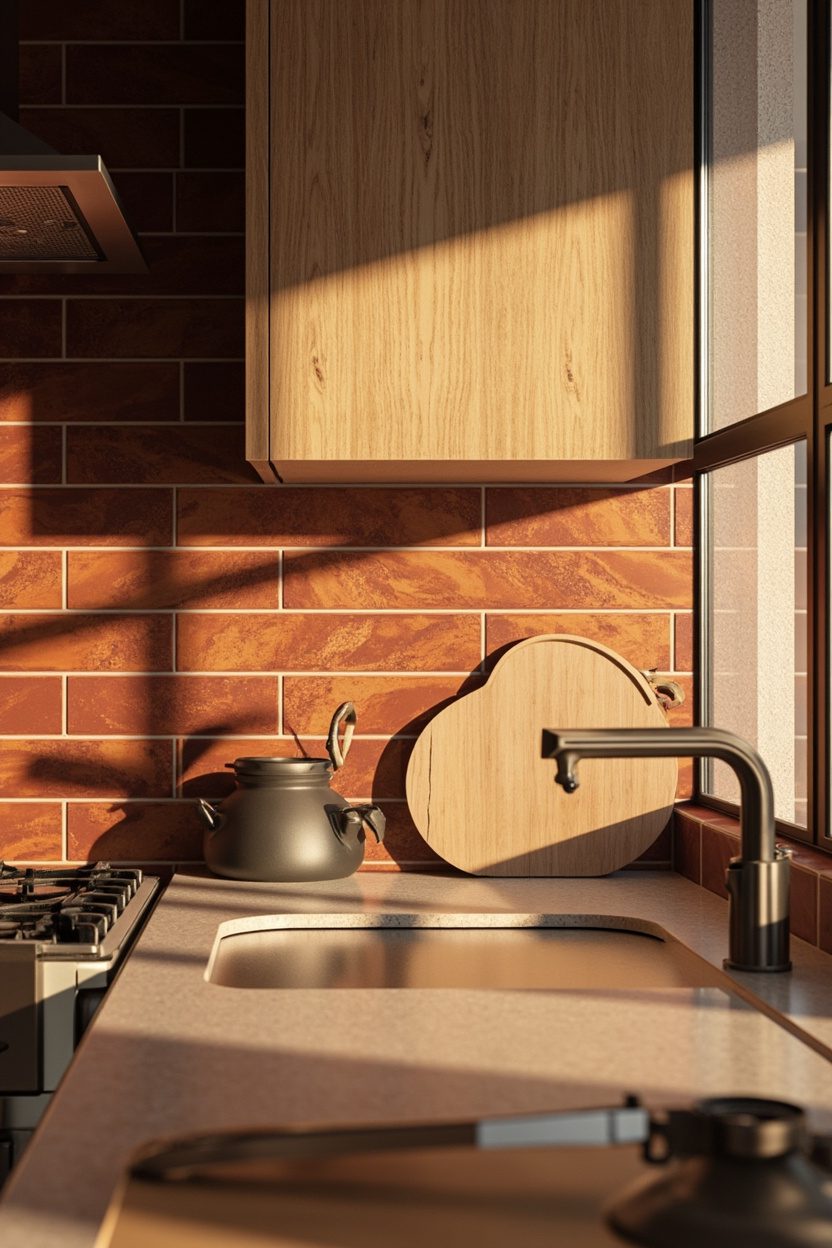 Terra-Cotta Backsplashes