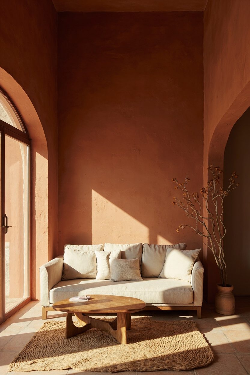 Terracotta Accent Wall