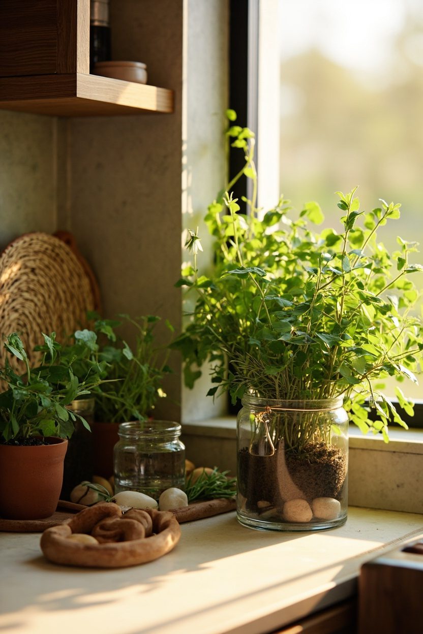 Terrarium Herb Corner